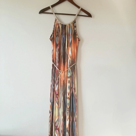 Multicolored Beautiful Maxi Dress - Picture 1 of 8
